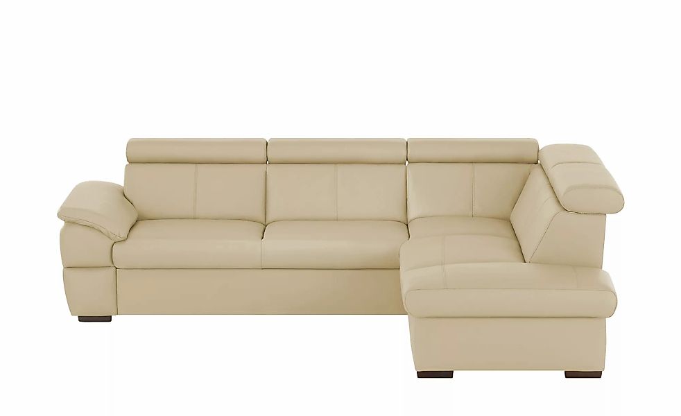 uno Ecksofa aus Echtleder Town ¦ beige ¦ Maße (cm): B: 264 H: 76 T: 210.0 P günstig online kaufen