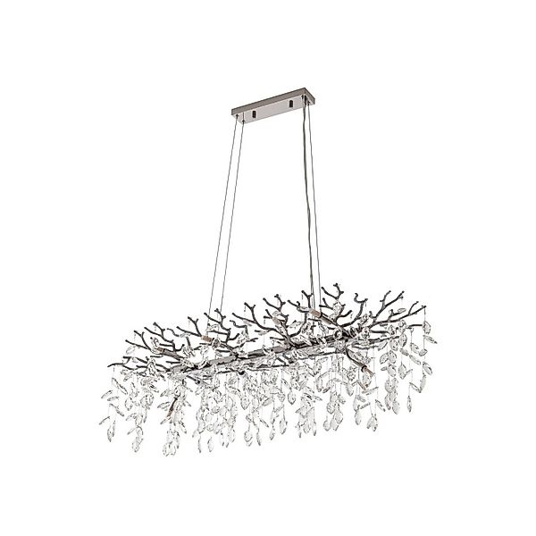 Lucande Pendelleuchte Bellora 10041719 Modern in Chrom aus Kristall 10-flam günstig online kaufen