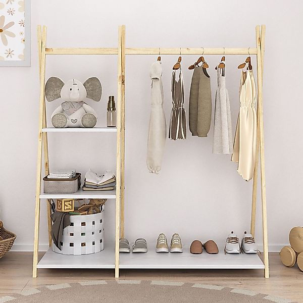 IDIMEX Kinderkleiderschrank LOTTE Kinderzimmer Garderobe mit günstig online kaufen