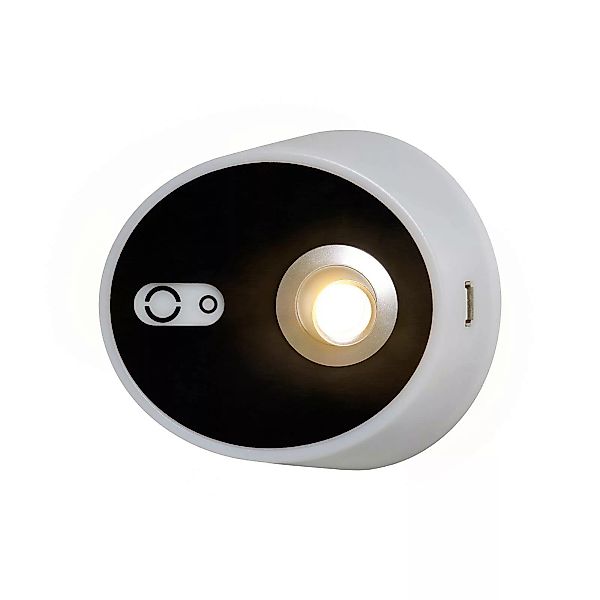 LED-Wandlampe Zoom Spot USB-Ausgang Carbon schwarz günstig online kaufen