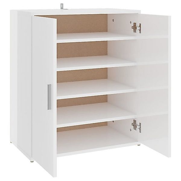 furnicato Schuhschrank Hochglanz-Weiß 60x35x70 cm Holzwerkstoff (1-St) günstig online kaufen