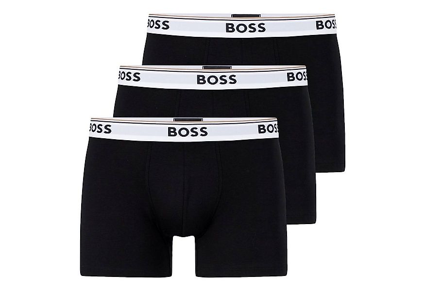 BOSS Boxer Cotton Stretch (3-St) mit umlaufend eingewebtem Markenschriftzug günstig online kaufen