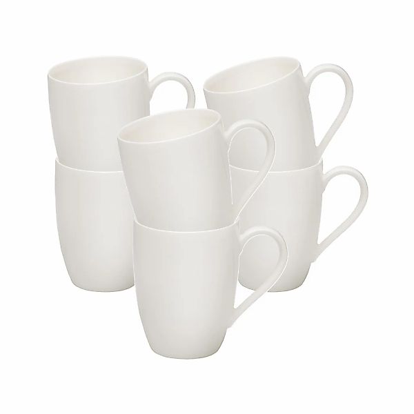 vivo Villeroy & Boch Group Becher "Kaffeebecher Basic White 260 ml 6er Set günstig online kaufen