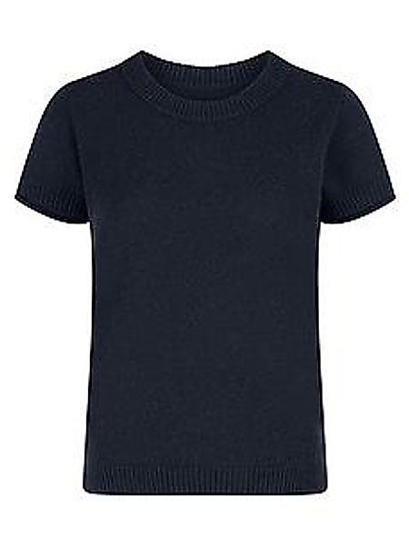 Rundhals-Pullover aus 100% Kaschmir Peter Hahn blau günstig online kaufen