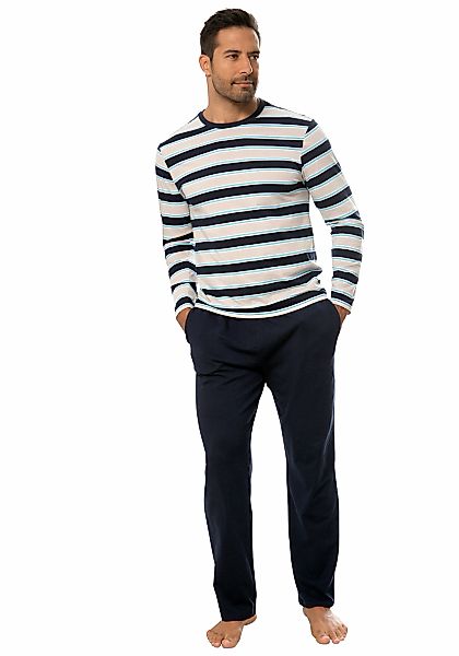 H.I.S Pyjama 1 Stück, 2 Stk. tlg., Schlafanzug in schöner Streifenoptik günstig online kaufen