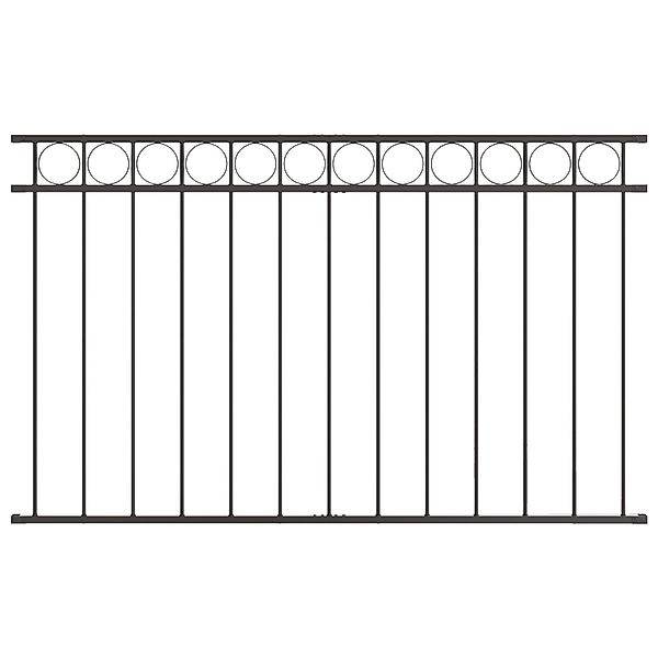 vidaXL Gartenzaun Zaunfeld Grau 1,7x1 m günstig online kaufen