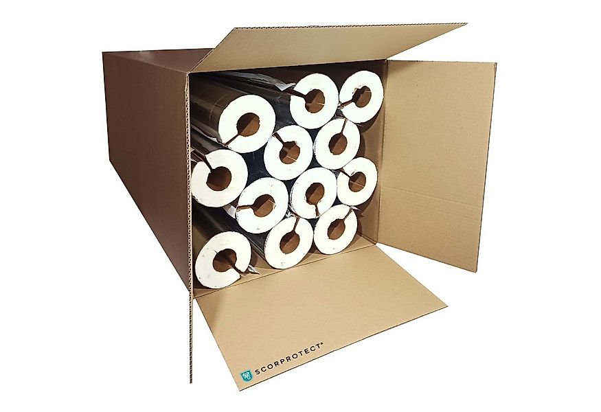Scorprotect® Steinwolle voller Karton Alu PUR Rohrisolierung mit Gewebemant günstig online kaufen
