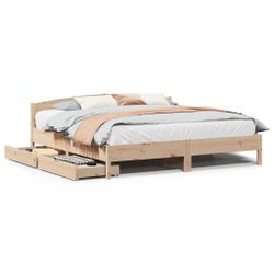 vidaXL Bett Massivholzbett ohne Matratze 200x200 günstig online kaufen