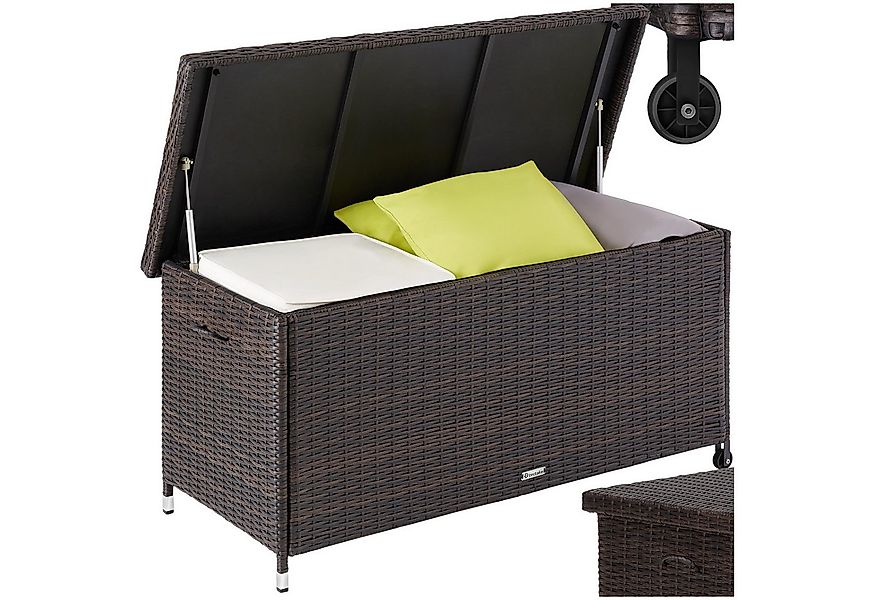 tectake Gartenbox Auflagenbox (1 St., Volumen: 270 L), 270 l, mit Rattangef günstig online kaufen