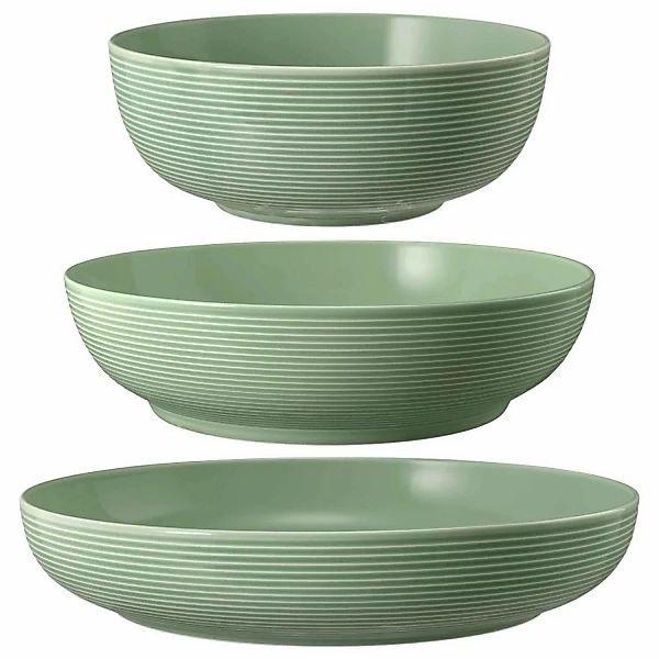 Seltmann Weiden Beat Coor Glaze Foodbowl Set 3-teilig Salbeigrün günstig online kaufen