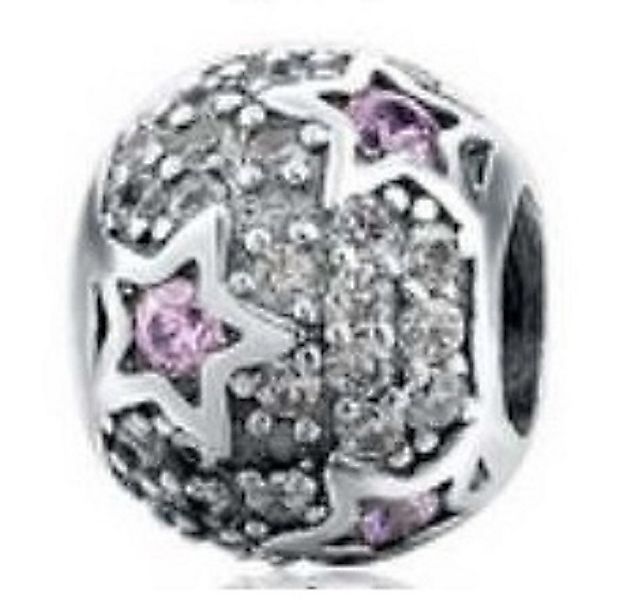 PANDACHARMS Bead Rosa Sterne Charm für Charm Armband, 925er Sterling Silber günstig online kaufen