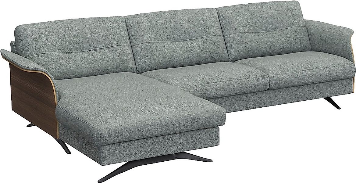 FLEXLUX Ecksofa "Glow, super bequem durch hochwertigem Sitzaufbau mit Feder günstig online kaufen