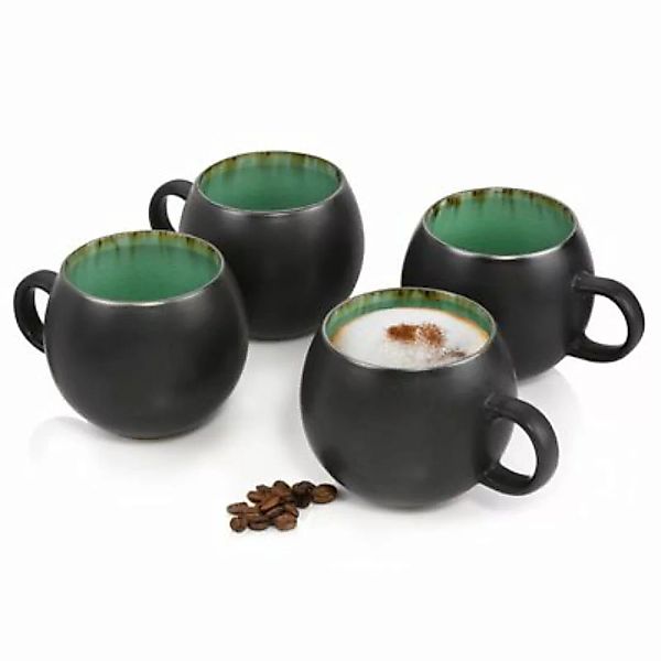 SÄNGER Kaffeebecher Palm Beach Cappuccinotassen 4-tlg. Kaffeebecher türkis günstig online kaufen