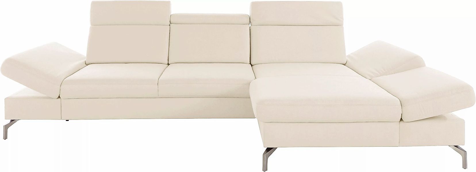 sit&more Ecksofa »Brisbane L-Form«, Fußhöhe 15 cm, inklusive Sitztiefen-, A günstig online kaufen