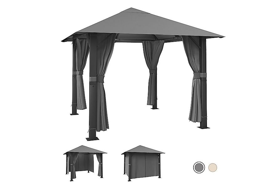 HOMALL Pavillon Winterfest und Wasserdicht 3x3/3x4m Patio für 6-10 Personen günstig online kaufen