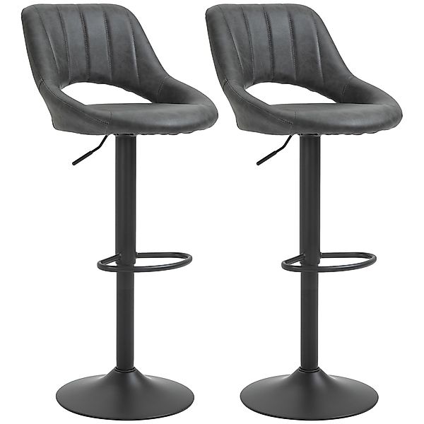HOMCOM Barhocker Barstuhl mit Fußstütze (Tresenstuhl, günstig online kaufen