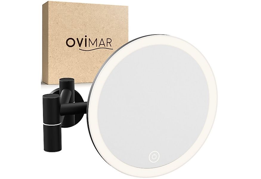 ovimar Kosmetikspiegel Leinoya (1-St), aus Edelstahl in Schwarz zur Zum Boh günstig online kaufen