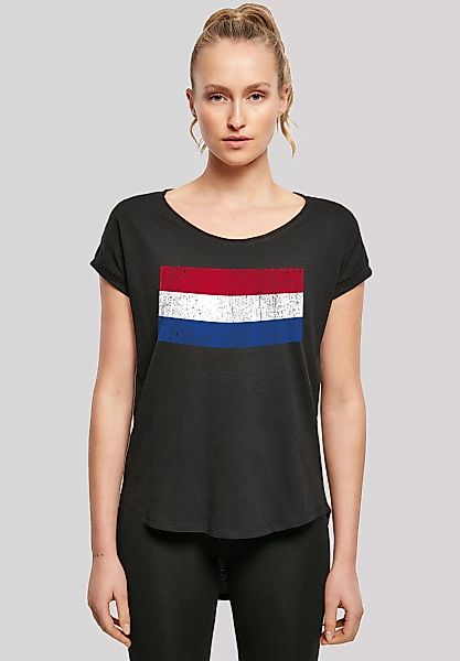 F4NT4STIC T-Shirt "Netherlands NIederlande Holland Flagge distressed", Prin günstig online kaufen