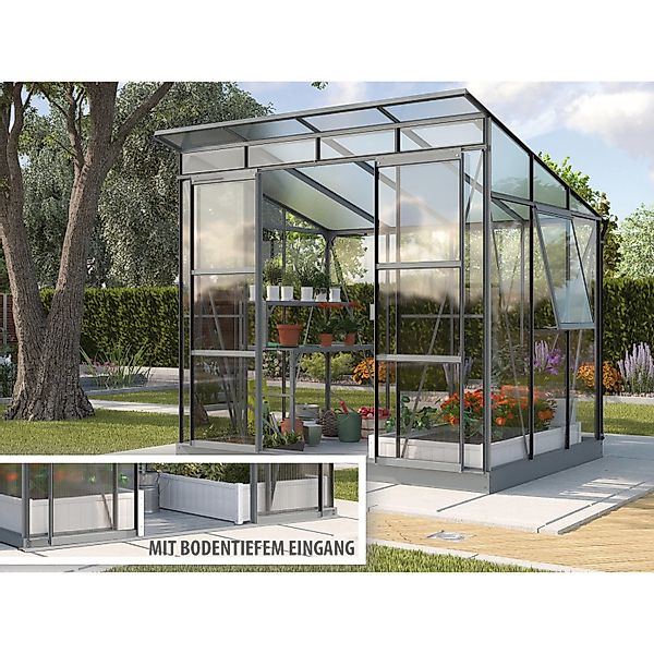 Vitavia Gewächshaus Playa 5900 Schwarz 5,9 m² inkl. Fundament günstig online kaufen