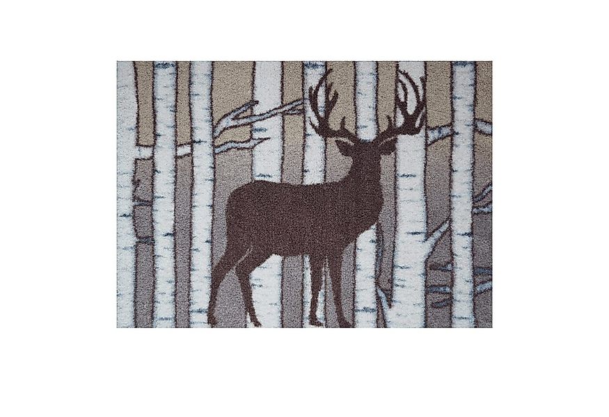 akzente Fußmatte Feel Birch Deer, Rechteckig, Höhe: 6 mm, 70x100 cm, Polyes günstig online kaufen