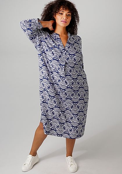 Aniston PLUS Sommerkleid mit farbharmonischem, graphischem günstig online kaufen