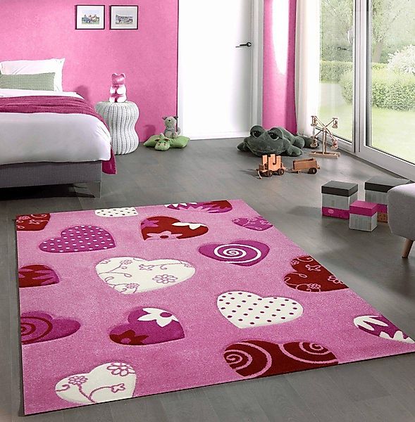 Carpetia Kinderteppich Kinderteppich Spielteppich Babyteppich Mädchen günstig online kaufen