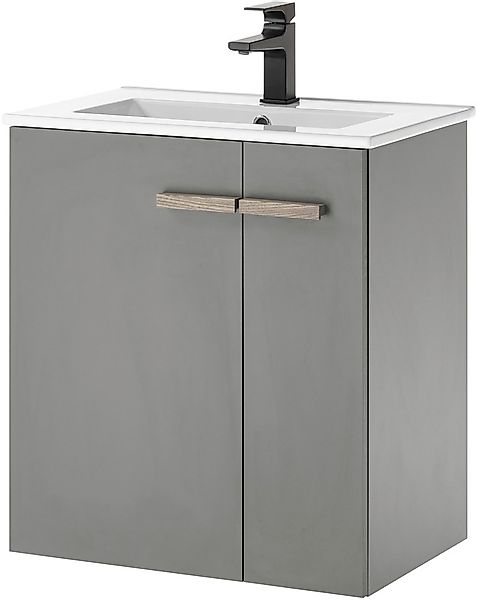 Places of Style Waschtisch »SOLiD, Unterschrank inkl. Waschbecken, Badschra günstig online kaufen