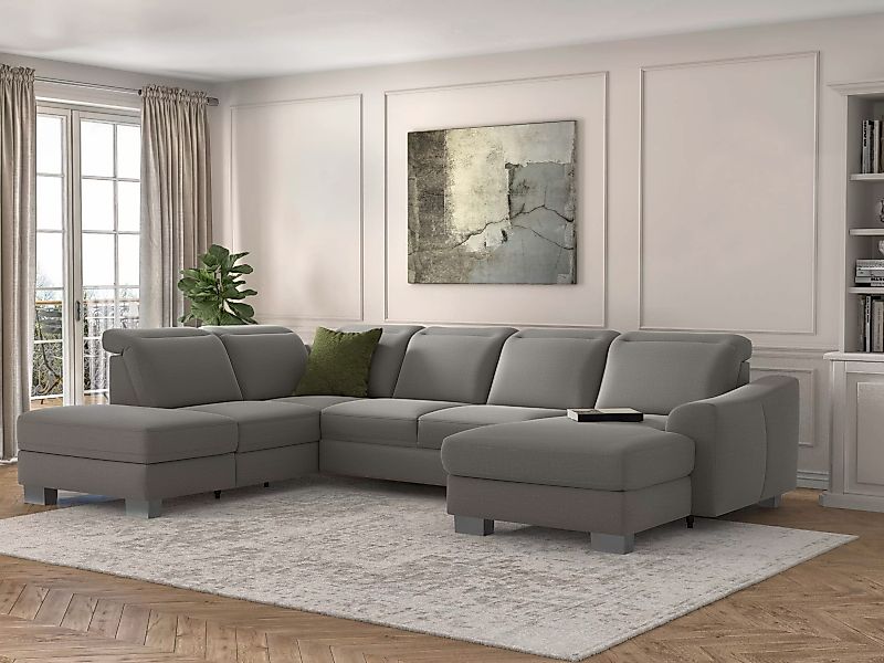sit&more Wohnlandschaft »Dundee U-Form«, mit Federkern und Edelstahlfüßen, günstig online kaufen