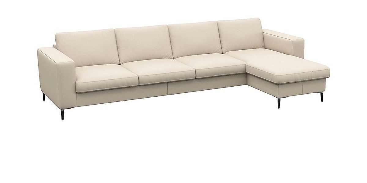 FLEXLUX Ecksofa "Fiore, super Sitzkomfort durch Kaltschaum im Sitz, L-Form" günstig online kaufen