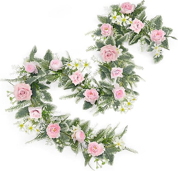 Kunstblumenstrauß osengirlanden künstliche Rosenranken,mit grünen Pflanzen, günstig online kaufen