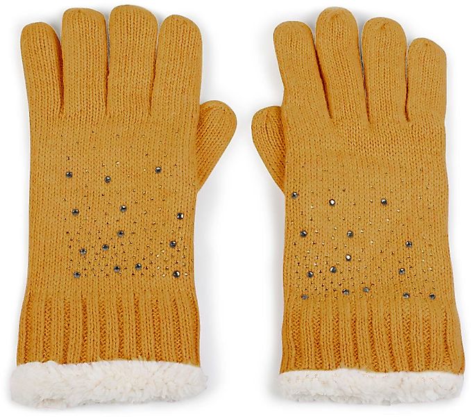 styleBREAKER Strickhandschuhe Strickhandschuhe mit Strass und günstig online kaufen