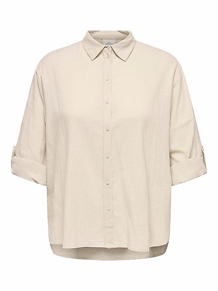 ONLY CARMAKOMA Langarmbluse "CARTIZANA COTTON L/S SHIRT WVN NOOS" günstig online kaufen