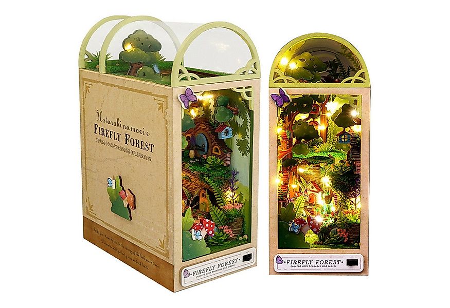 MODFU 3D-Puzzle Buchstütze Miniatur Holz Bücherregal Holzbausatz Handwerk, günstig online kaufen