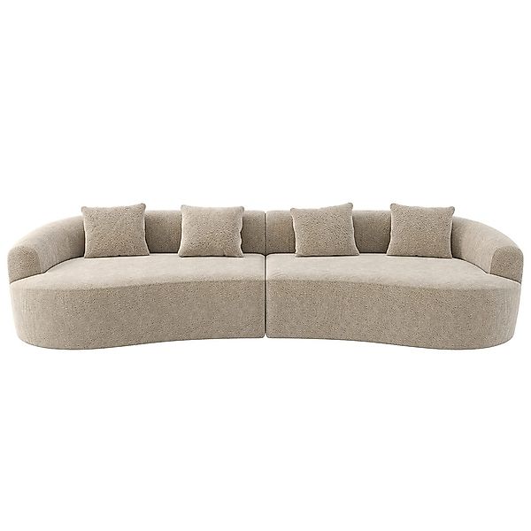 skølm Sofa Loki aus Teddy-Bouclé-Stoff, Vollschaumcouch günstig online kaufen