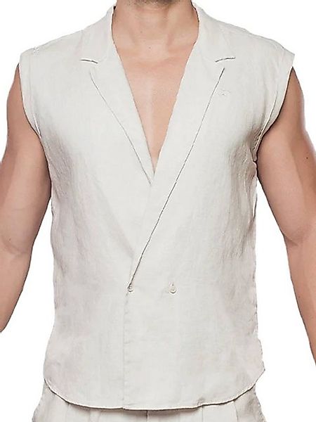 2eros Sweatweste 2Eros Breezy Single Button Wrap Vest Beige L günstig online kaufen