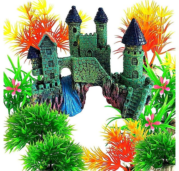 TUWENA Aquariendeko Aquariumdekoration, Fischtankdekoration mit Pflanzen günstig online kaufen