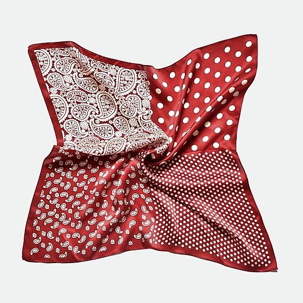 MayTree Seidentuch quadratisch, Punkte + Paisley günstig online kaufen