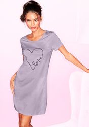 Vivance Dreams Bigshirt mit Herzchendruck günstig online kaufen