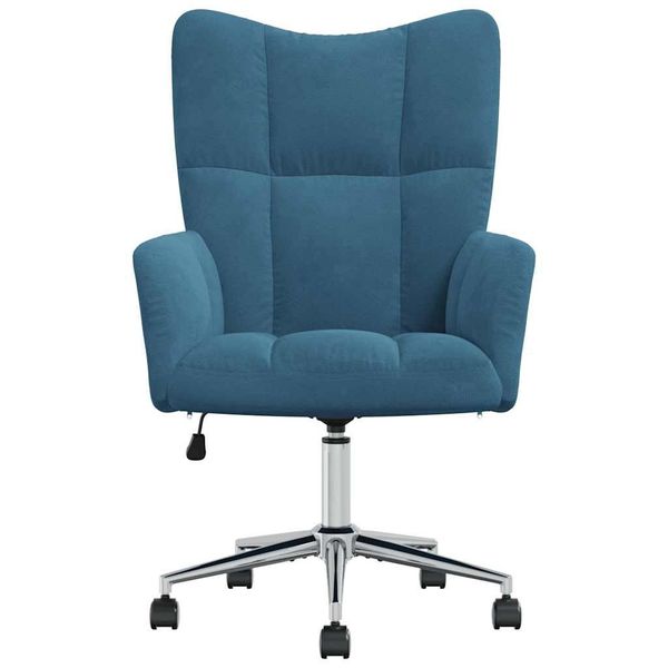 vidaXL Sessel Relaxsessel Blau Samt (1-St) günstig online kaufen