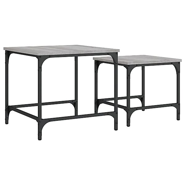 vidaXL Couchtisch Satztische 2 Stk. Grau günstig online kaufen