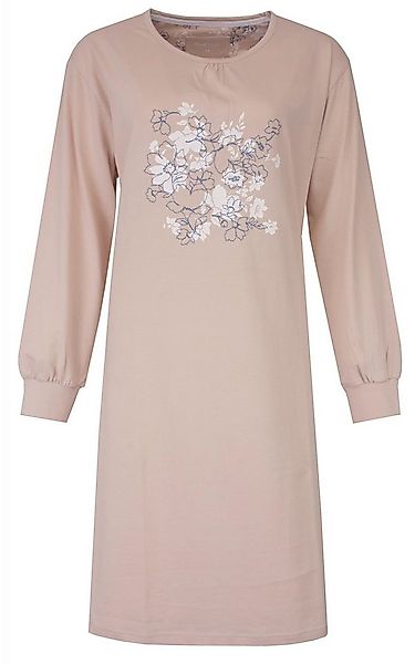 Tenderness Nachthemd Damen Schlafshirt langer Arm Bündchen (1-tlg) Baumwoll günstig online kaufen