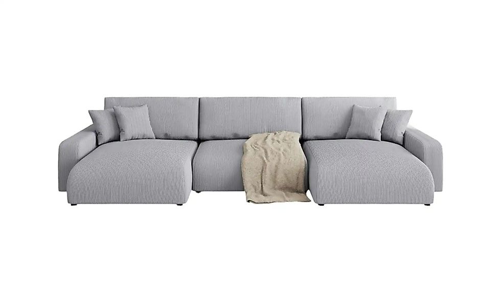 S-STYLE Wohnlandschaft  Emma ¦ grau ¦ Maße (cm): B: 332 H: 78 Polstermöbel günstig online kaufen