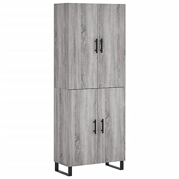 vidaXL Highboard Grau Sonoma 69,5x34x180 cm Holzwerkstoff 3195705 günstig online kaufen