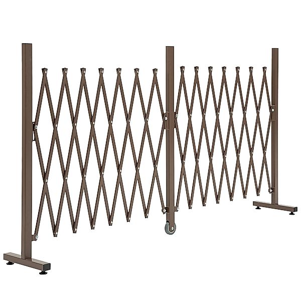 Outsunny Zaun Scherengitter Absperrgitter Scherensperre ausziehbar, günstig online kaufen