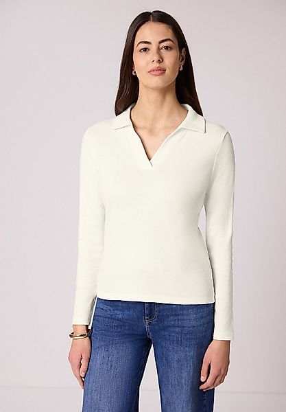 STREET ONE Langarmshirt in Melange Optik günstig online kaufen