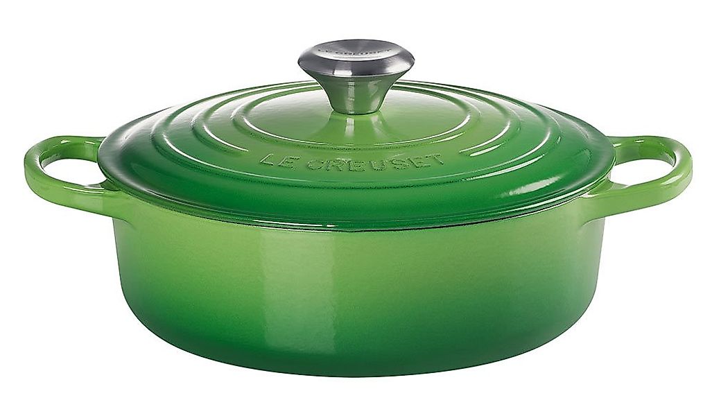 Le Creuset Gourmet-Bräter Signature Gusseisen Bamboo Green 24cm günstig online kaufen