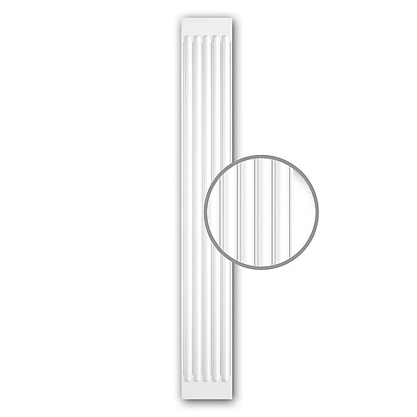 PROFHOME 122020 Pilaster Schaft Zierelement Flachsäule Wandsäule, 27 cm x 2 günstig online kaufen