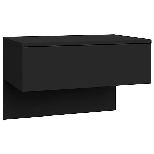 vidaXL Nachttisch Wand-Nachttisch Schwarz (1-St) günstig online kaufen
