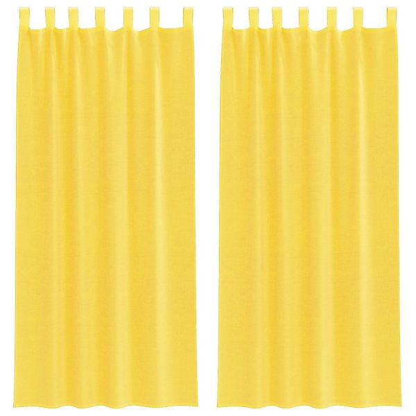 vidaXL Vorhang Voile Vorhänge mit Stangentaschen günstig online kaufen