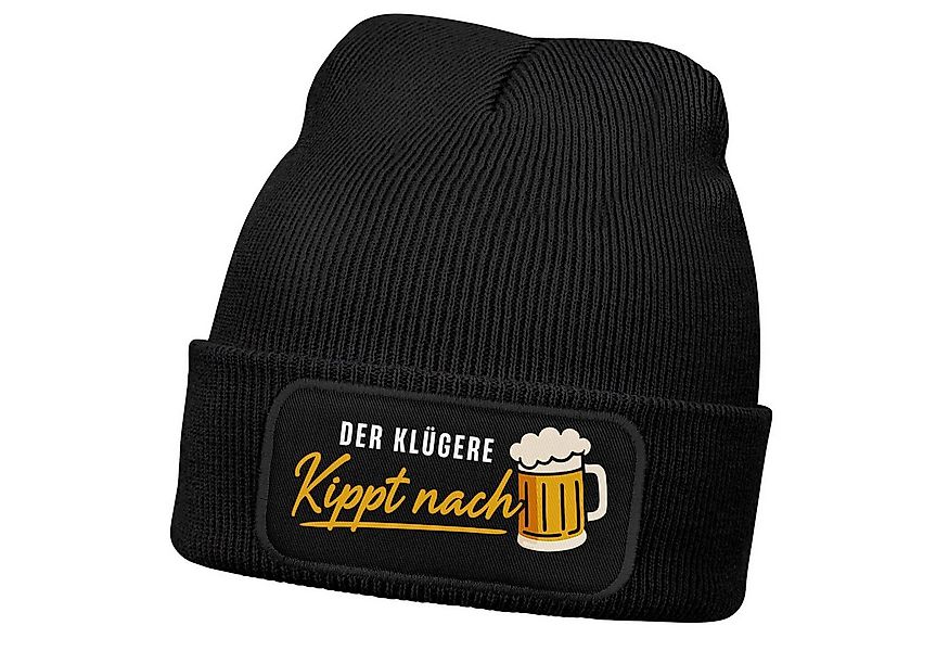 MoonWorks Strickmütze Herren Beanie Patch lustige Biersprüche Strickmütze m günstig online kaufen